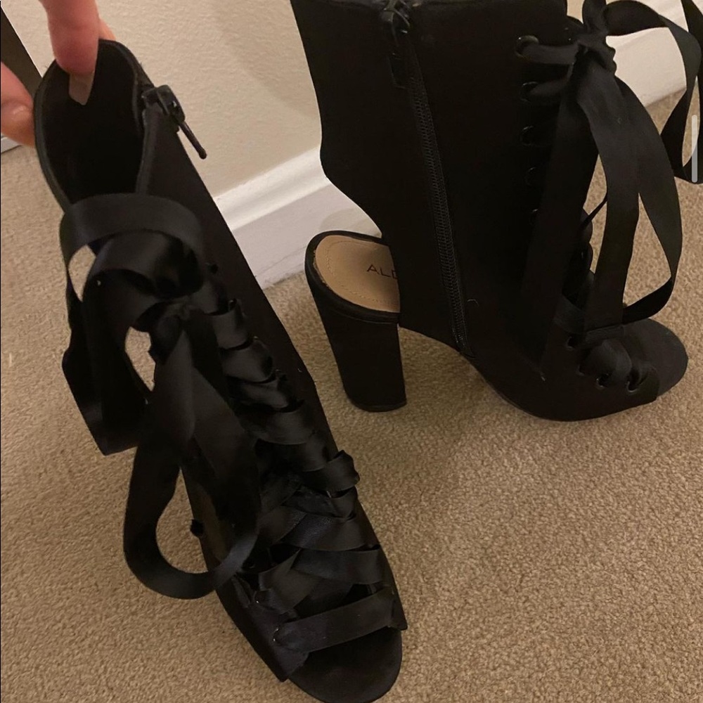 Lace up booties